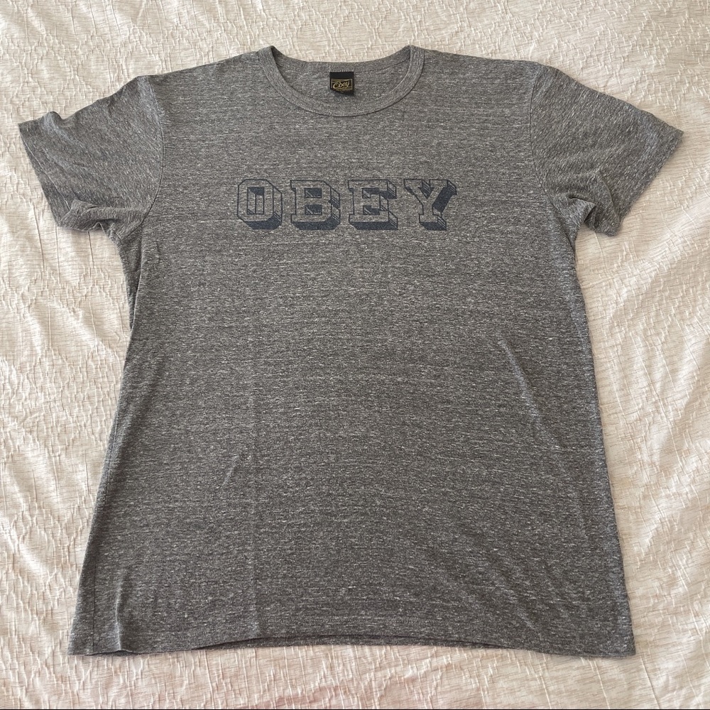 Obey T-shirt with 3D logo